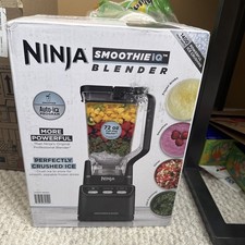 Ninja SmoothieIQ Blender 72 oz 1400W Auto-iQ Ice Crusher Black CO750B Nib