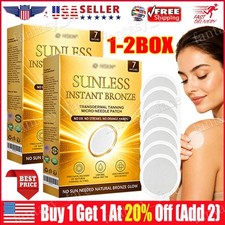 1-2x Sunless Natural Glow Tanning Microdarts Patch Enhances Natural Tan  20 OFF