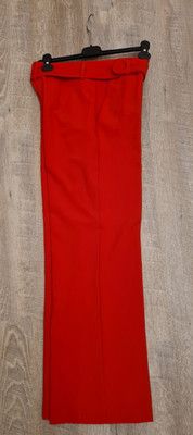 rote Businesshose/ Stoffhose mit weitem Bein von Orsay Gr. 38 wie neu
