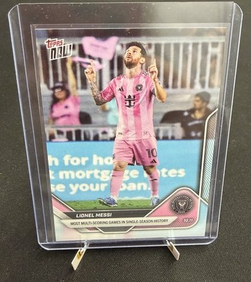 Lionel Messi Most Multi-Scoring Games - 2025 MLS Topps NOW - Card 112 