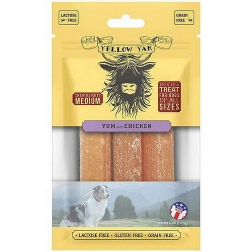 Chicken Yum Chews  4.5 Oz By Yellow Yak