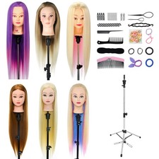 24''-30'' Salon Training Head Hairdresser Practice Manikin Mannequin Doll&Clamp