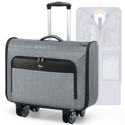 Softside Rolling Garment Bag, Large Duffle Garment Bag with Wheels, 3 in 1 De...