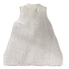 Talbots XL Womens Sweater Dress NWT Knit Dress Cream Beautiful & Soft