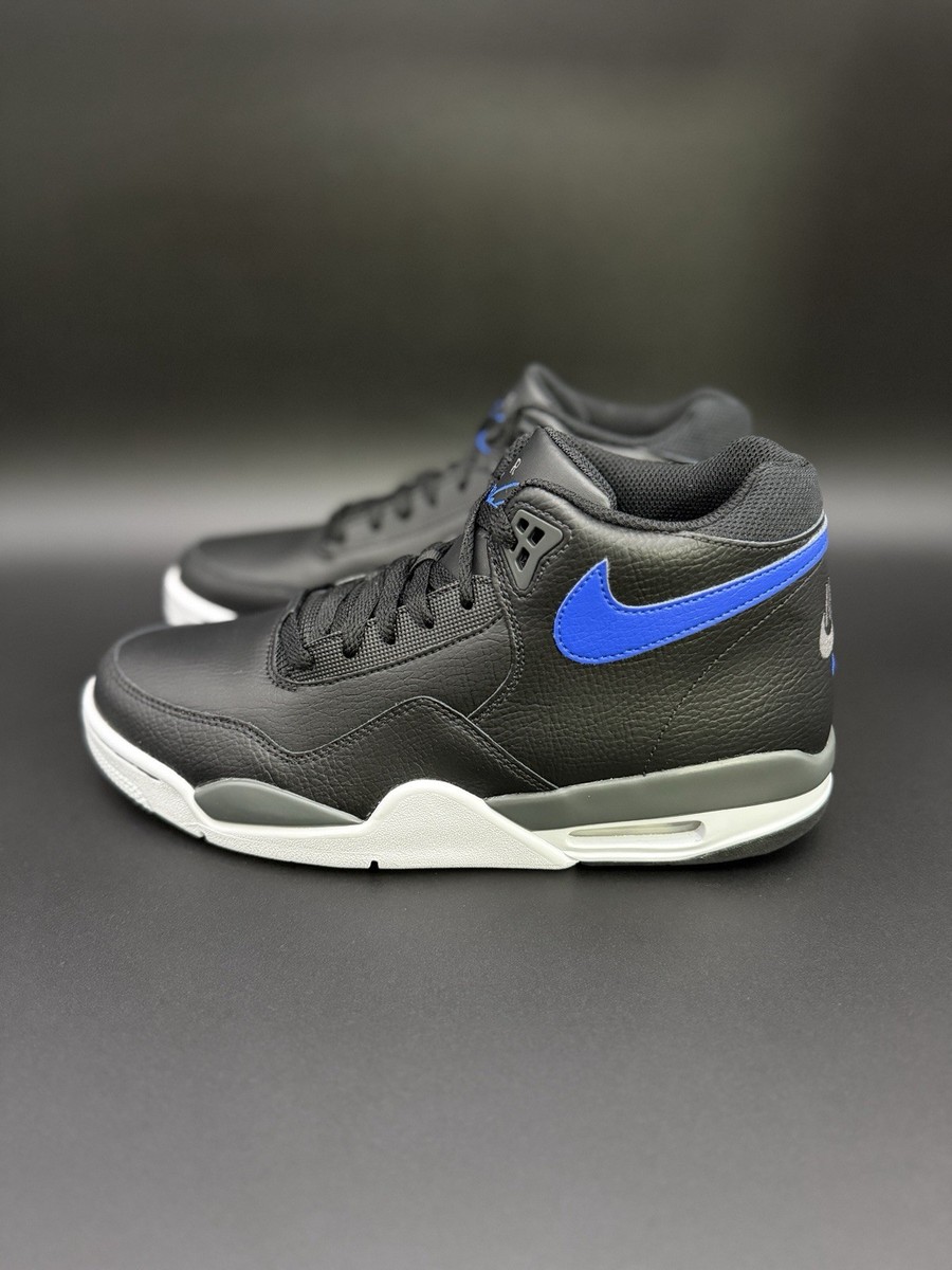 バスケットボール・フォー・エヴリワン Nike Flight Legacy Leather Black Hyper Blue Basketball Shoes