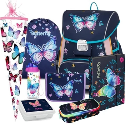 OXYBAG Butterfly Schmetterling Ranzen Schulranzen Schulrucksack Rucksack Set Schultüte