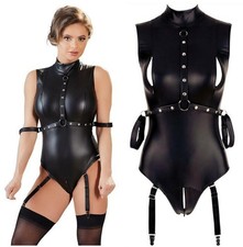 Sexy Women Wet Look Dress Lingerie PVC Leather Latex Bodycon Mini Fancy Clubwear