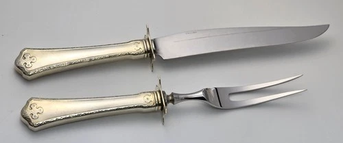 Wallace CARMEL Sterling Silver Handled Carving Set - NO MONO