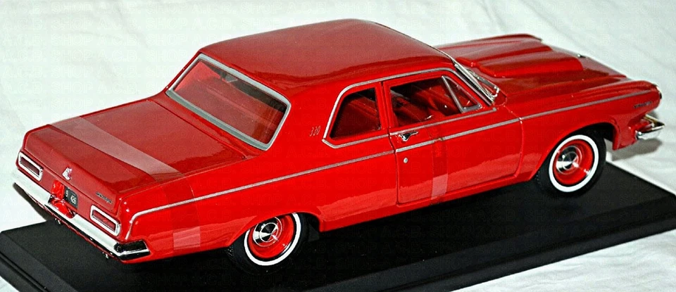 Dodge 330 Limusina De Dos Puertas 1963 Roja Red 1:18 Maisto 31652 - Imagen 4 de 4