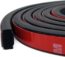 13FT Self-Adhesive Foam Rubber Seal Strip EPDM Weather Stripping for Doors Windo
