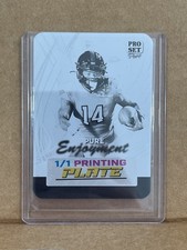 Xavier White 2024 Leaf Football 1/1 Printing Plate