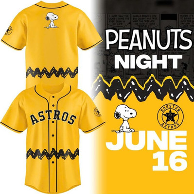 Houston @Astro Peanuts Night 2026 Special Baseball Jersey