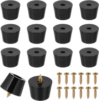 14 StüCk GummifüßE Schraubbar Rubber Base Mit Schrauben, 23X18X16Mm Rutschfeste