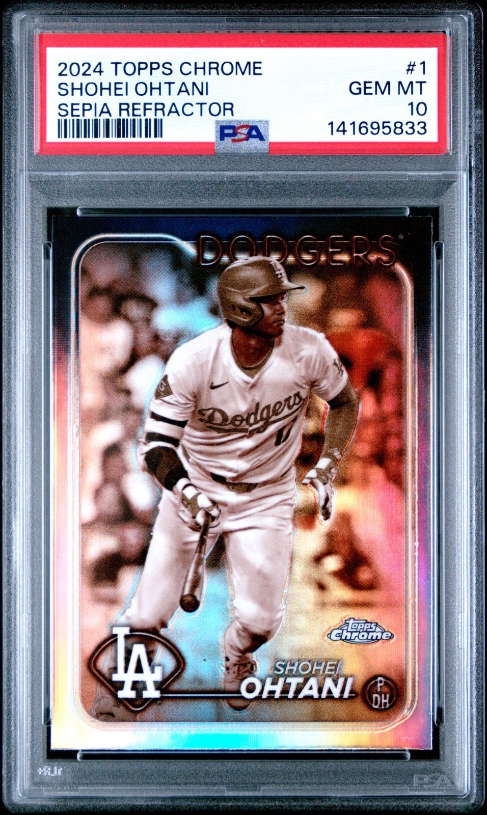 2024 Topps Chrome Shohei Ohtani Sepia Refractor #1 PSA 10 Gem Mint