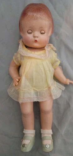 Vintage Patsy Puppe 1930er Effenbee alles Original 12" Schlafaugen Halskette - Bild 2 von 9