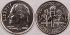 United States 2002 D 10 Cents Roosevelt Dime KM#195a Clad Torch Olive Oak Branch