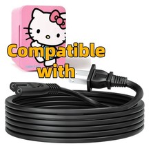 5ft AC Power Cord For Hello Kitty Mini Fridge 2-Prong Wire Lead Fig-8