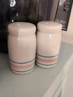 McCoy Pink And Blue Salt And Pepper Set - No Stoppers