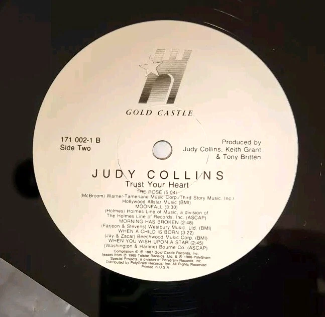 Judy Collins (Vinyl LP Playtested Promo 1st Press 171 002-1) Trust Your Heart Foto 4 de 4