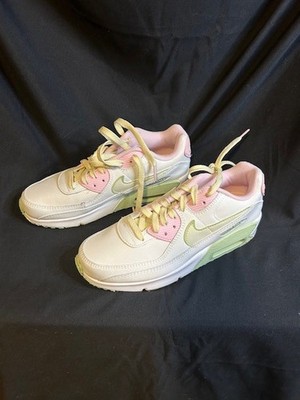 Nike Air Max 90 Leather SE Pink Foam Honey Dew 6Y Style # DQ0276100