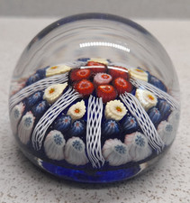Strathearn Glass Scotland Millefiori Paperweight, Glass Sculpture