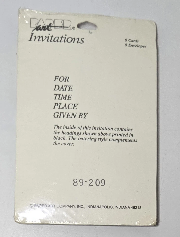 Graduation Invitations Multicolored 8 Count Cards With Envelopes By: Paper Art - Image 2 of 2