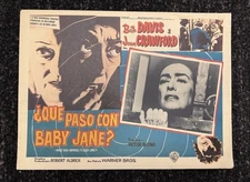 Whatever Happened to Baby Jane Orig Lobby Card Bette Davis Joan Crawford 1962