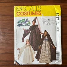 Uncut McCall's Pattern 8937 Dress Size 10-12 Medieval Costumes