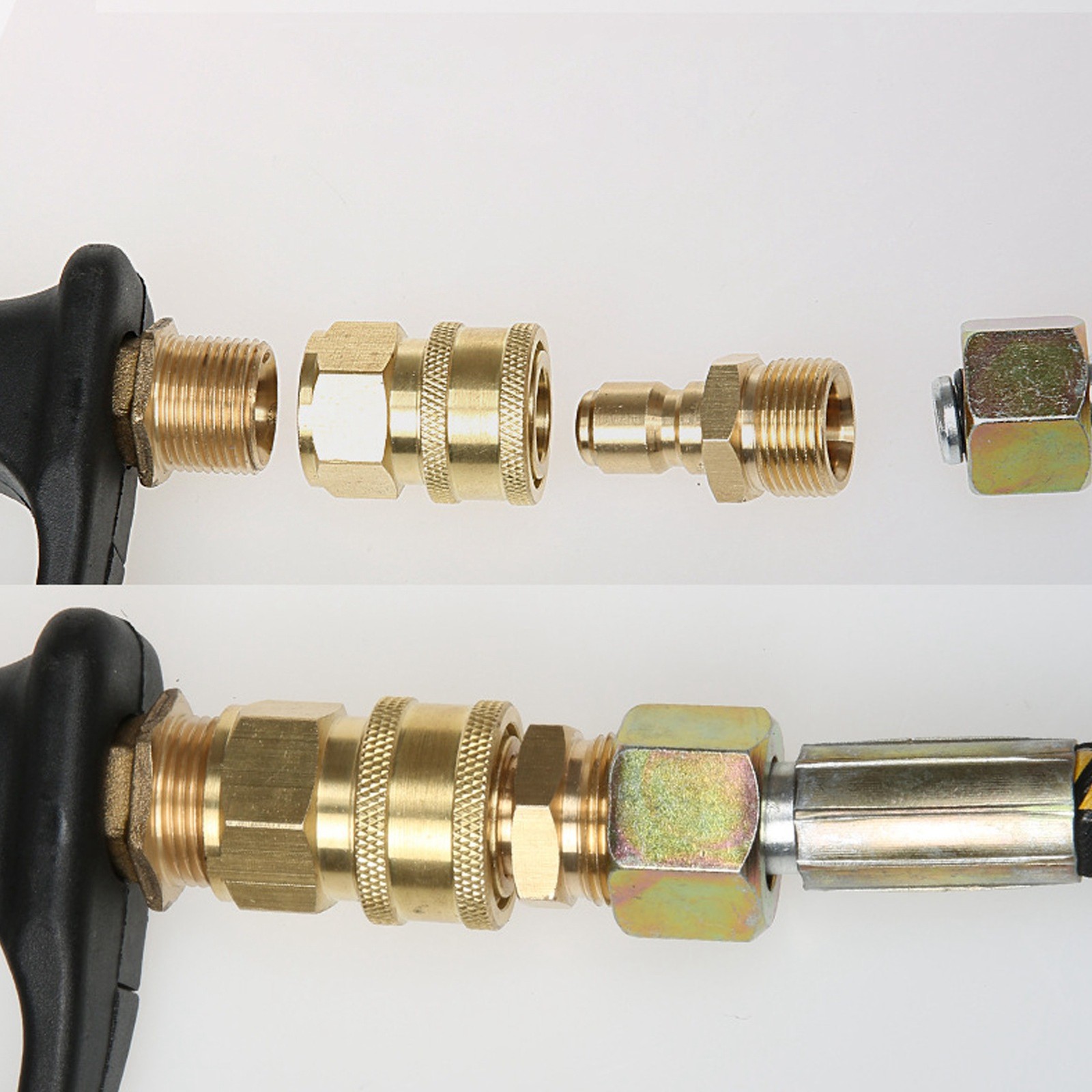 5000PSI High Pressure Washer Fittings Washing Machine Pipe Adapter Female Male C