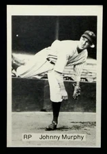 1975 TCMA All Time New York Yankees Team Black Johnny Murphy Baseball Card EX