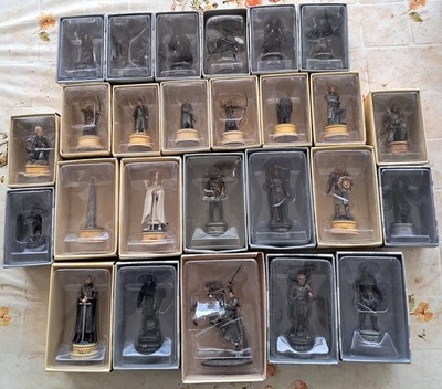 26 Herr der Ringe Schachfiguren inkl.Aragorn + Aufbewahrungskoffer GRATIS !