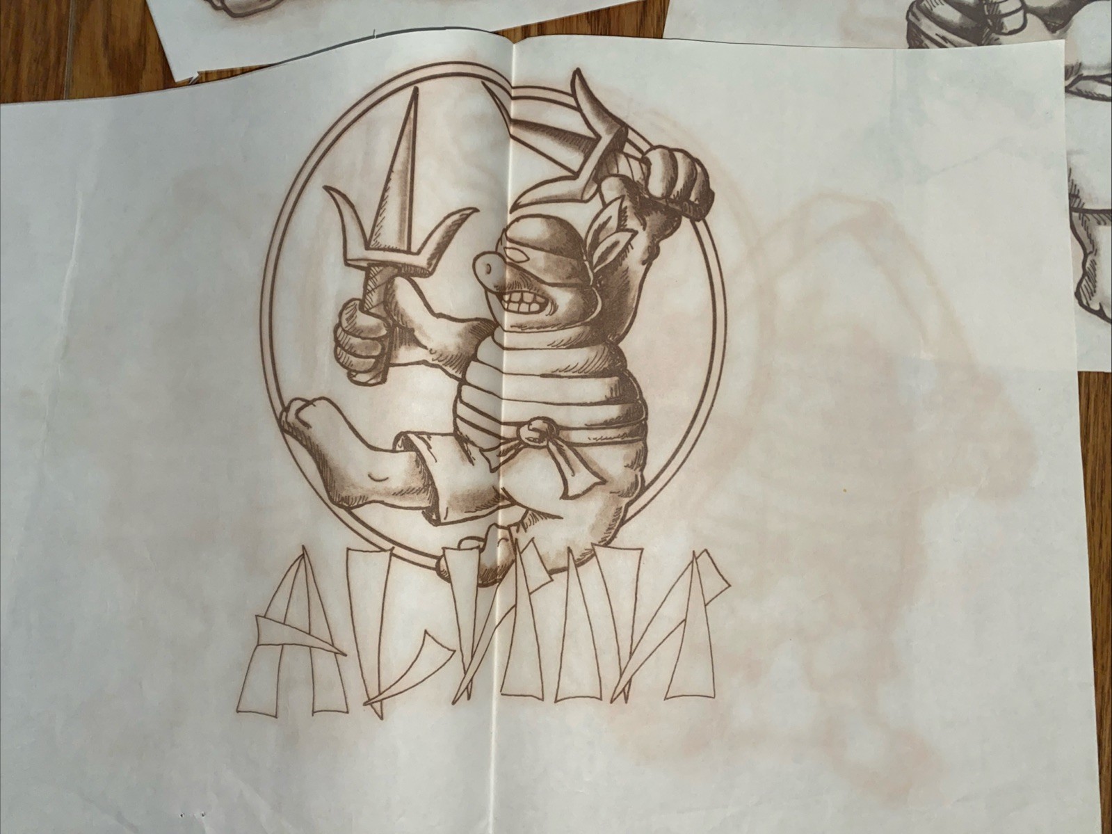 Tri-Chem Liquid Embroidery 2694 Warrior Turtle Ninjas Transfer