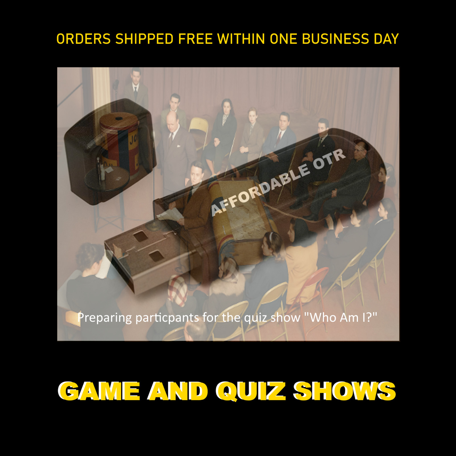OLD-TIME RADIO QUIZ AND GAME SHOWS. 800+ SHOWS ON A FLASH DRIVE FOR HOME OR CAR