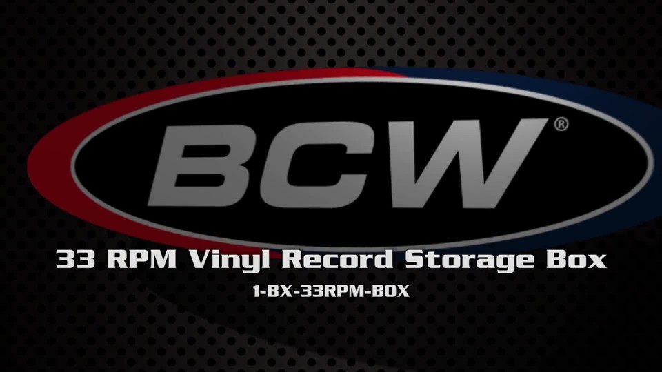 BCW Cardboard Record Storage Archive Box For 33 RPM 12