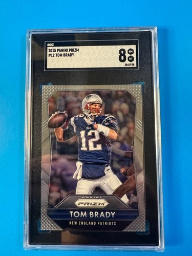 2015 Panini PRIZM TOM BRADY #12 PSA 9
