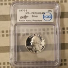 ICG PR70 DCAM Silver Washington Quarter 1976-S Proof Bicentennial San Francisco