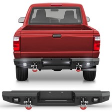 Heavy Duty Rear Bumper With Sensor Holes Led Lights For 1993-2011 Ford Ranger