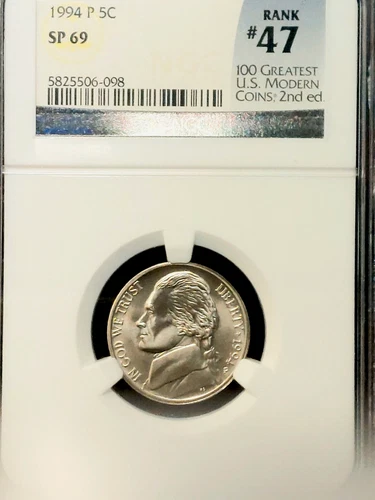 1994 P SMS Jefferson Nickel | GEM | NGC SP-69 | RYANSTUFF