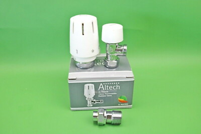 Altech 15mm oder 8mm/10mm Chrom Winkelventil oder TRV weiß Ersatz Sensorkopf