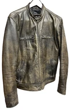 Lucky Brand Bonneville Icon Jacket 100% Leather Jacket Medium