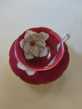Rossetti Occupied Japan Footed Cup & Saucer HandPainted