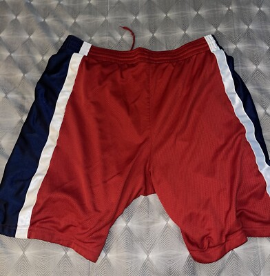Nike Mens Size Large Red with White Blue Athletic Basketball