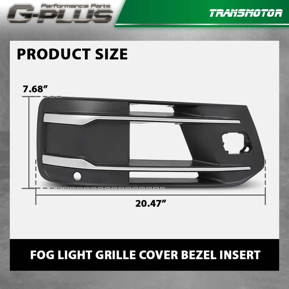 Ajuste para Audi Q7 2016-2019 parachoques delantero luz antiniebla rejilla cubierta bisel inserto Foto 4 de 4
