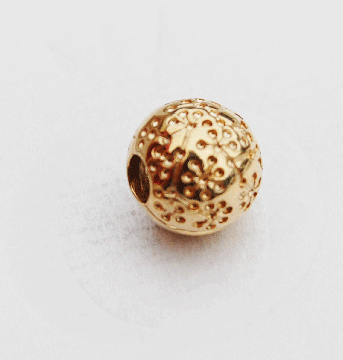 Authentic Genuine Pandora 14k Gold Floral Lucerne Design Clip Charm For Sale Online Ebay