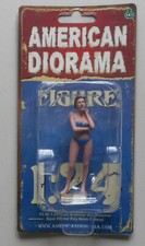 DECEMBER BLUE BIKINI GIRL AMERICAN DIORAMA 1:24 SCALE FEMALE GIRL 3" Figure
