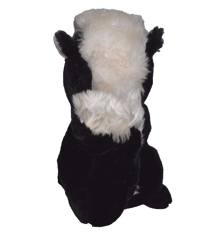 Flower The Skunk Plush Toy - 9 Inch Stuffed Animal Holding Bouquet, Soft & Cute Collectible