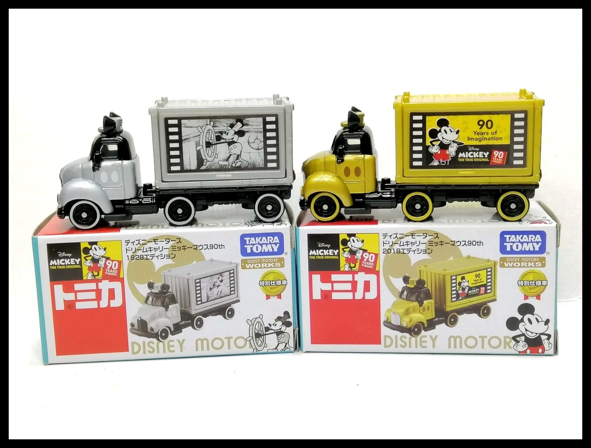 TOMICA DISNEY MOTORS Mickey Mouse 90th 1928 Edition Set Carry