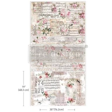 Shabby Chic Sheets Decor Tissue Paper Pack - Redesign with Prima - Limited Relea
