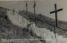 RPPC Postcard Steps to Mother Cabrini Shrine, Golden, Colorado - Sanborn X-2076