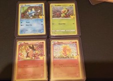 Pokemon McDonalds 25th Anniversary Promo Holo Card Lot of 4 cards